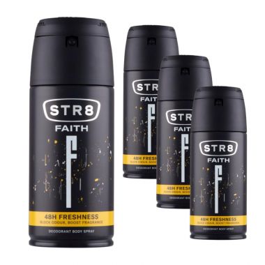 Dezodorant body spray STR8 Faith 150 ml x 4 sztuki