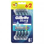 Jednorazowe maszynki do golenia Gillette Blue 3 Cool (8 sztuk)