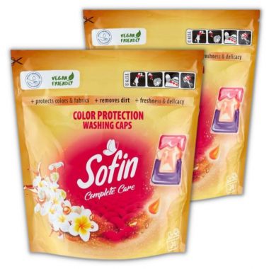 Kapsułki do prania Sofin Complete Care Color Protection 576 g (24 prania) x 2 opakowania