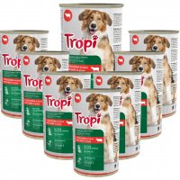 Karma dla psa Tropi z wołowiną 1250 g x 8 sztuk