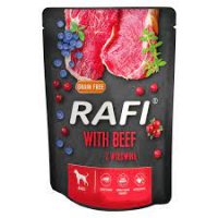 Karma dla psa z wołowiną Rafi saszetka 300 g