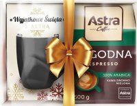 Kawa Astra Łagodna Espresso drobno mielona 500 g + kubek