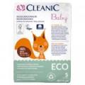 Podkłady dla niemowląt biodegradowalne 60 x 60 cm Cleanic Baby (5 sztuk)