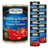 Pomidory krojone bez skórki Helcom 425 ml x 12 sztuk