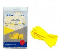 Rękawice gospodarcze i ochronne ideall yellow (rozmiar L) x 20 sztuk