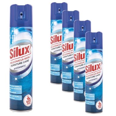 Spray do pielęgnacji mebli Silux antistatic 300 ml x 5 sztuk