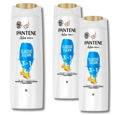 Szampon do włosów Pantene Classic Clean 3w1 400 ml x 3 sztuki