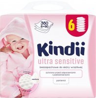 ***Chusteczki do skóry wrażliwej Cleanic Kindii Ultra Sensitive (6 x 60 sztuk)