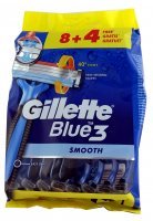 ***Jednorazowe maszynki do golenia Gillette Blue 3 Smooth (12 sztuk)