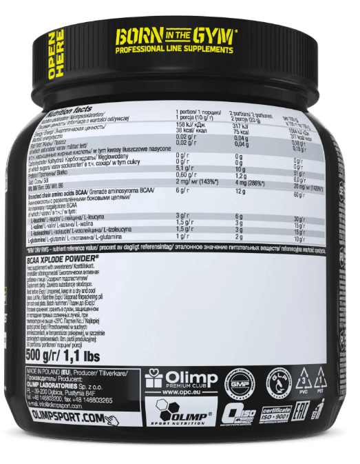 Aminokwasy Olimp BCAA Xplode Powder o smaku pomarańcza 500 g