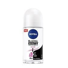 Antyperspirant damski w kulce Nivea Black&White Invisible clear 50 ml x 3 sztuki