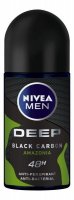 Antyperspirant roll-on Nivea Men Deep Black Carbon Amazonia 50 ml x 3 sztuki