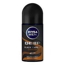 Antyperspirant roll-on Nivea Men Deep Black Carbon Espresso 50 ml x 3 sztuki