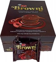 Babeczka Browni z czekoladą i nadzieniem o smaku wiśniowym 45 g Eti x 24 sztuki