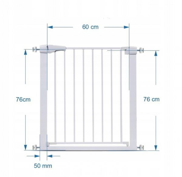 Barierka ochronna - rozporowa 75-82 cm