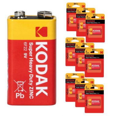 Bateria Kodak Zinc 9V 6F22 x 10 sztuk