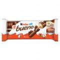 Baton Kinder Bueno z orzechowym nadzieniem w kruchym waflu oblanym mleczną czekoladą 43 g (2 batony)