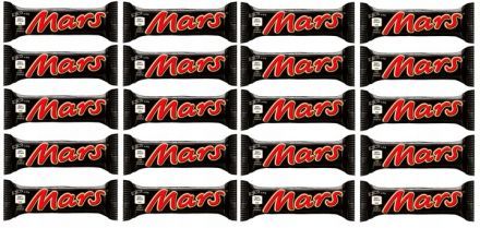 Baton Mars z nugatowym nadzieniem oblany karmelem i czekoladą 51 g x 20 sztuk