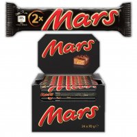 Baton Mars z nugatowym nadzieniem oblany karmelem i czekoladą 70 g (2 sztuki) x 24 opakowania