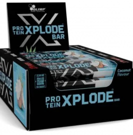 Baton wysokobiałkowy Olimp Protein Xplode Bar smak kokosowy 40 g (25 sztuk)