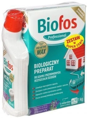 Proszek do SZAMBA BIOFOS BAKTERIE 1kg + ŻEL WC EKO