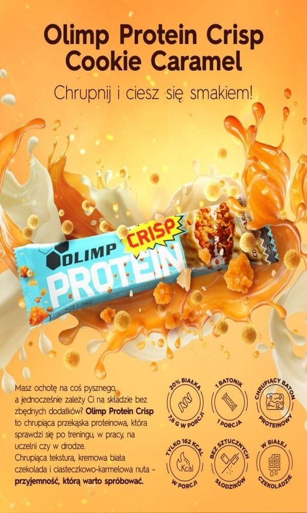 Chrupiąca przekąska wzbogacona białkiem Olimp Protein Crisp 40 g (20 sztuk)