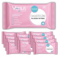 Chusteczki do higieny intymnej Venus (15 sztuk) x 12 opakowań