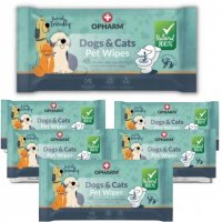 Chusteczki do pielęgnacji zwierząt Dogs&Cats Pet Wipes (48 sztuk) x 6 opakowań