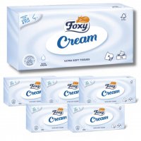 Chusteczki Foxy Cream Ultra miękkie 4 warstwy (75 sztuk) x 6 sztuk