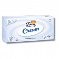 Chusteczki Foxy Cream Ultra miękkie 4 warstwy (75 sztuk)