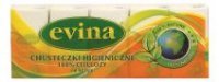 Chusteczki higieniczne Evina dwuwarstwowe (10x10 sztuk)