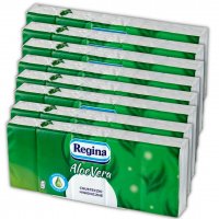 Chusteczki higieniczne Regina Aloe Vera (10x9 sztuk) x 8 sztuk