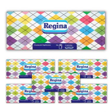 Chusteczki higieniczne Regina czterowarstwowe (10x9 sztuk) x 6 opakowań