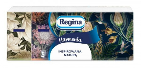 Chusteczki kosmetyczne Regina Harmonia trzywarstwowe (10 x 9 sztuk)