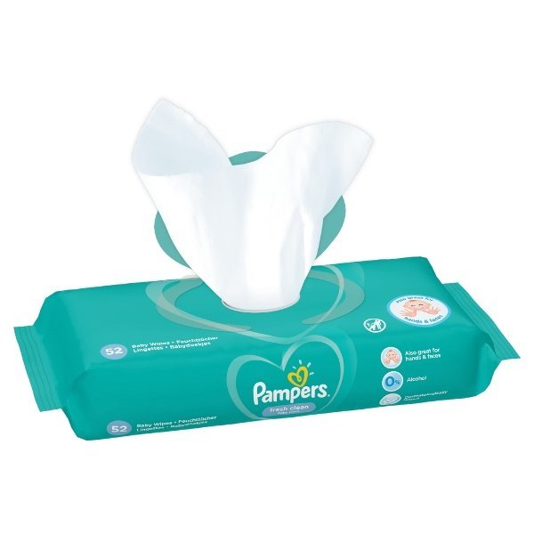 Chusteczki nawilżane Pampers Baby Fresh Clean (52 sztuki)