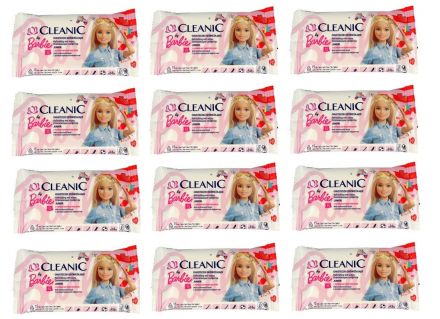Chusteczki odświeżające dla dzieci o zapachu gumy balonowej z płynem antybakteryjnym Cleanic Junior (15 sztuk) x 12 sztuk