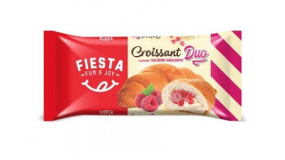 Croissant Duo z nadzieniem malinowo-waniliowym Fiesta 60 g