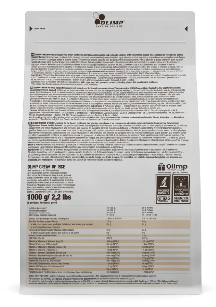 Deserowy krem ryżowy Olimp Cream of Rice o smaku Vanilla Dessert 1000 g