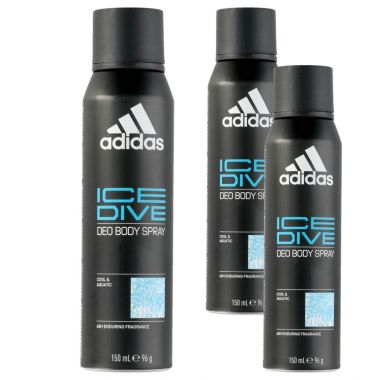Dezodorant Adidas Ice Dive dla mężczyzn w sprayu 150 ml x 3 sztuki