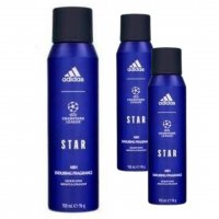Dezodorant Adidas UEFA Champions League dla mężczyzn w sprayu 150 ml x 3 sztuki