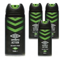 Dezodorant dla mężczyzn Umbro Action 150 ml x 4 sztuki