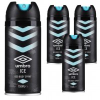 Dezodorant dla mężczyzn Umbro Ice 150 ml x 4 sztuki