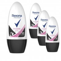 Dezodorant Rexona Roll-on dla kobiet invisible pure 50 ml x 4 sztuki