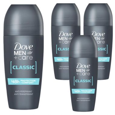 Dezodorant Roll On Dove Men +Care Classic 50 ml x 4 sztuki