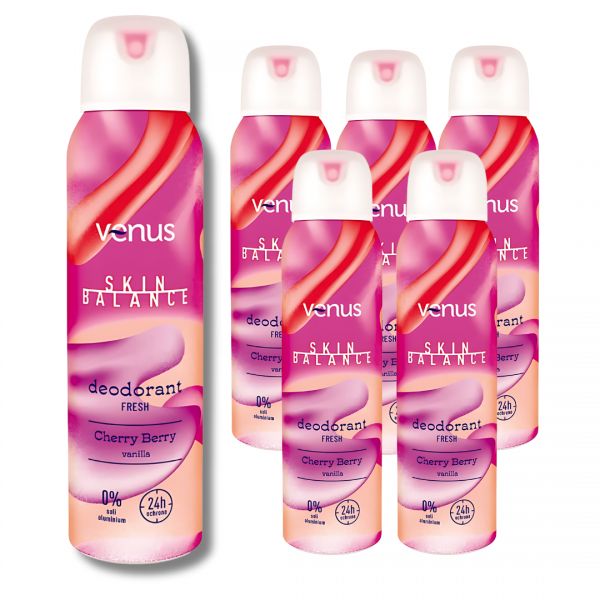Dezodorant Venus Fresh Cherry Berry 150 ml x 6 sztuk
