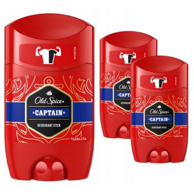 Dezodorant w sztyfcie dla mężczyzn Old Spice Captain 50 ml x 3 sztuki