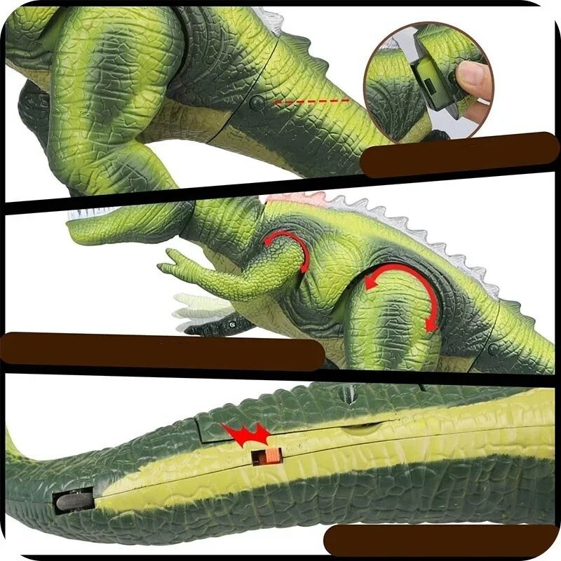 Dinozaur zdalnie sterowany zielony