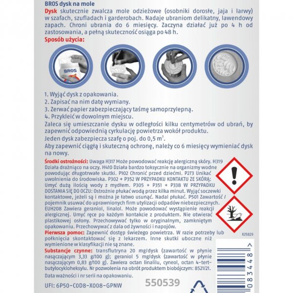 Dysk na mole Lawenda Bros x 5 sztuk