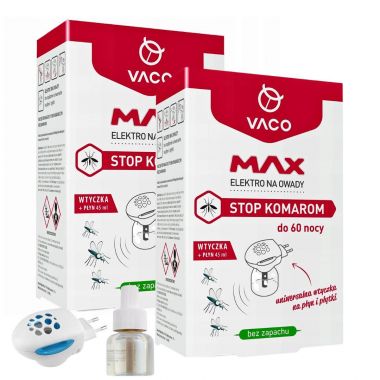 Elektro + płyn Max na owady Vaco 45 ml x 2 sztuki