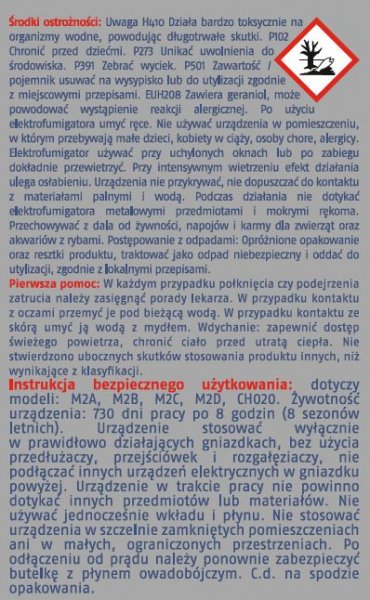 Elektrofumigator na muchy, komary i mrówki płyn Bros x 2 sztuki